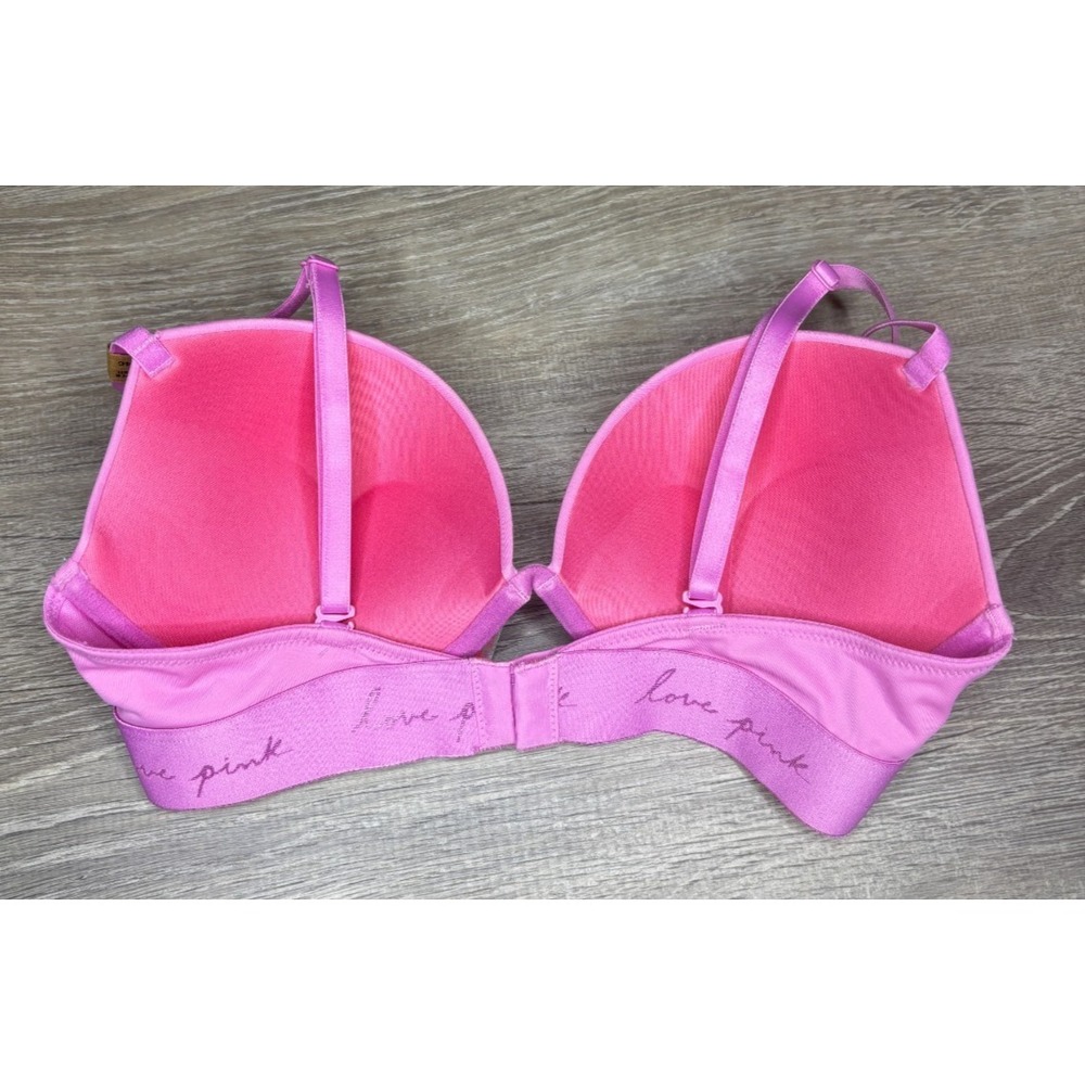 Victoria's Secret Pink Wear Everywhere Super Push-Up Bra Size 34C NWT - Picture 2 of 3